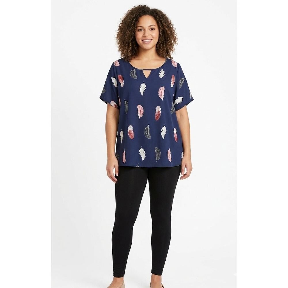 Summer Lightweight Top Blouse Colorful Plus Size 3X